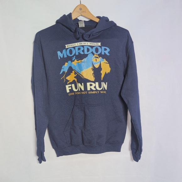 Gildan S Lord Of The Rings Mordor Fun Run Hoodie - Picture 6 of 6